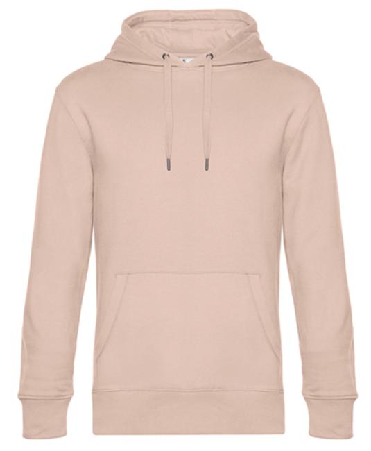 ein Alt Rosa Hoodie, Kapuzenpulli ist von vorne dargestellt. Vorne befindet sich auf Bauchhöhe eine Tasche